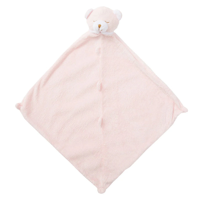 Angel Dear- Lovie Blankie - Bear Pink - 13"X13"