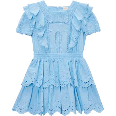 Marlo Kids - Freya Mini Dress (Powder Blue)