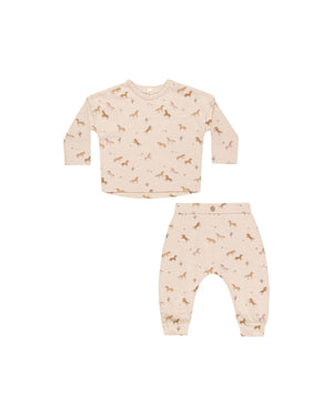 RYLEE & CRU- Horses Long Sleeve Tee & Pant Set