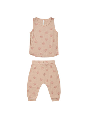 RYLEE & CRU-  TANK + SLOUCH PANT SET || SEASHELL