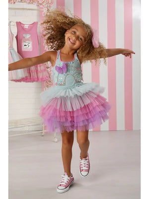 Ooh! La, La! Couture- Rainbow Dress (Sky/Candy & Pink/Violet)