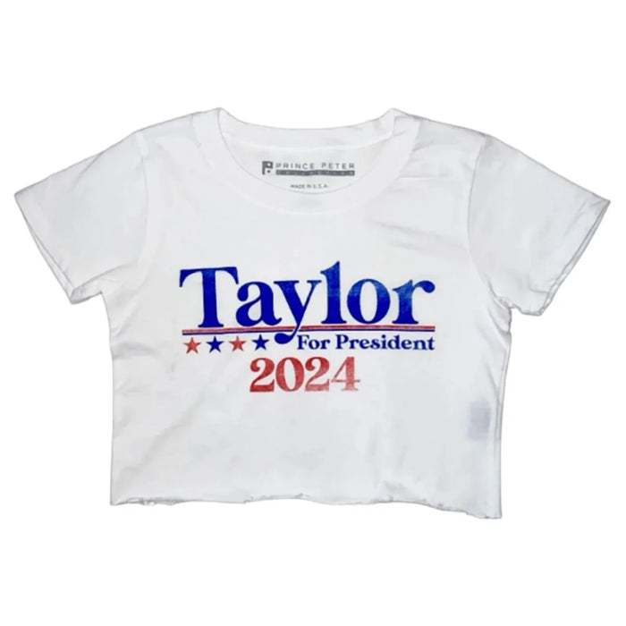 Prince Peter- Taylor For President Crop (white)