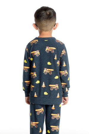 CHASER- Construction Trucks Long Sleeve T-shirt