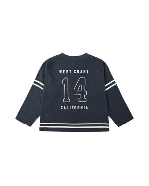 Rylee + Cru- CAMDEN LONG SLEEVE TEE & CARGO JOGGER SET || NAVY