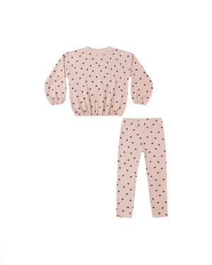 Rylee + Cru- SPONGEY KNIT SET || POLKA DOT