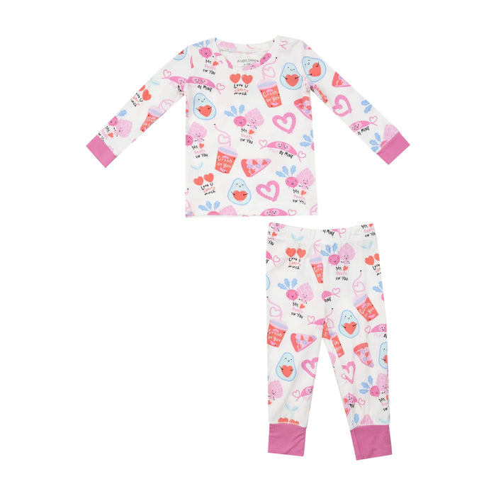 Angel Dear- Love You Foodie Much Pink Loungewear Set