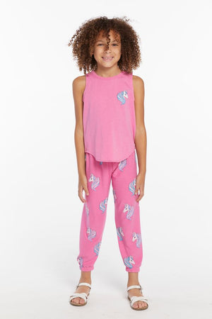 CHASER- All Over Unicorn Girls Cozy Knit Sweatpant