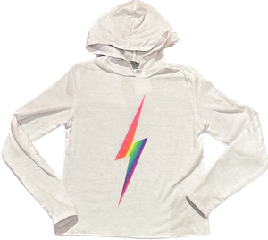 Firehouse- White Ombré Bolt Pullover Hoodie