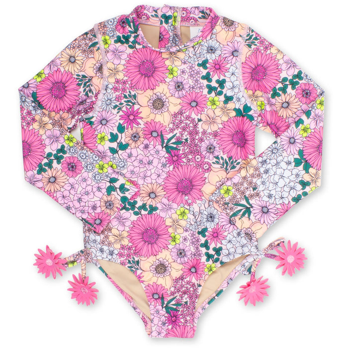 Shade Critters- Mod Floral Pink One Piece