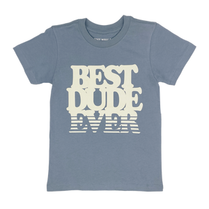 Tiny Whales - Best Dude Ever Tee Shirt (Ocean)