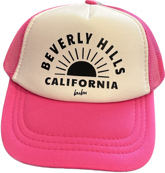 Bubu- Hot Pink Beverly Hills Trucker Hat