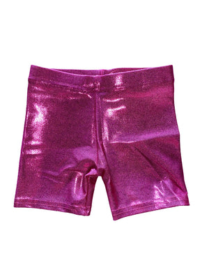 Dori Creations - Hot Pink Lame Shorts