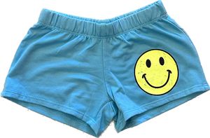 Firehouse - Happy Smile Distressed Shorts (Aqua)
