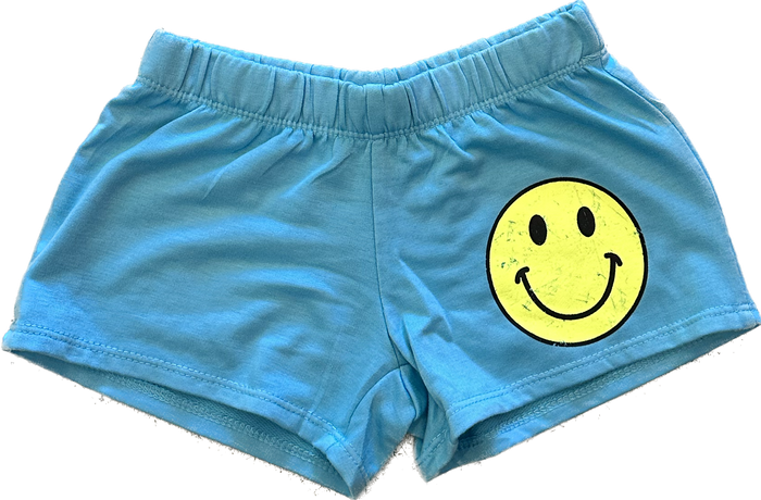 Firehouse - Happy Smile Distressed Shorts (Aqua)