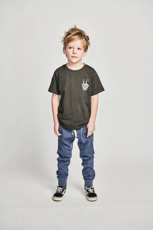 MUNSTERKIDS - FEETUP PANT WASHED MIDNIGHT