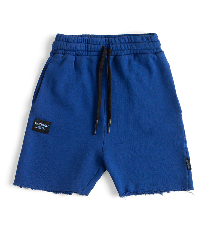 NUNUNU- Nu Patch Sweat Shorts Blue