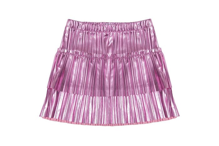 MIA-Double Ruffle Skirt Pink