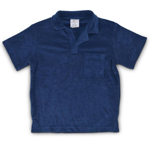 Shade Critters - Navy Terry Polo Shirt