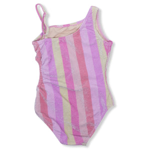 Shade Critters - Shimmer Fabric Rainbow Girls One Piece w/cutout Swimsuit