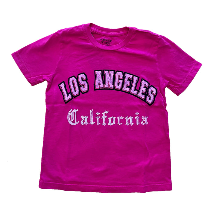 Californian VIntage- Pink LA T-shirt