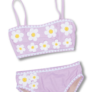 Shade Critters - Crochet Lavender Daisy Girls Bikini