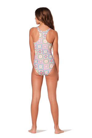 Submarine - Not Too Basic - Crochet Multi Pink One Piece