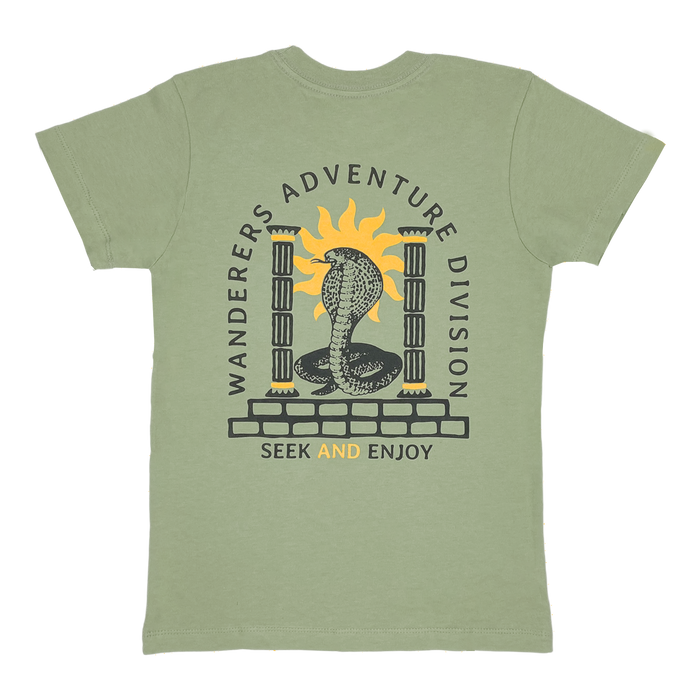 Tiny Whales - Wanderers Tee (Army Green)