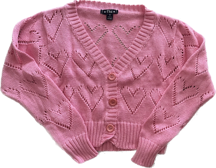 Flowers By Zoe - Pink Hearts Sweater